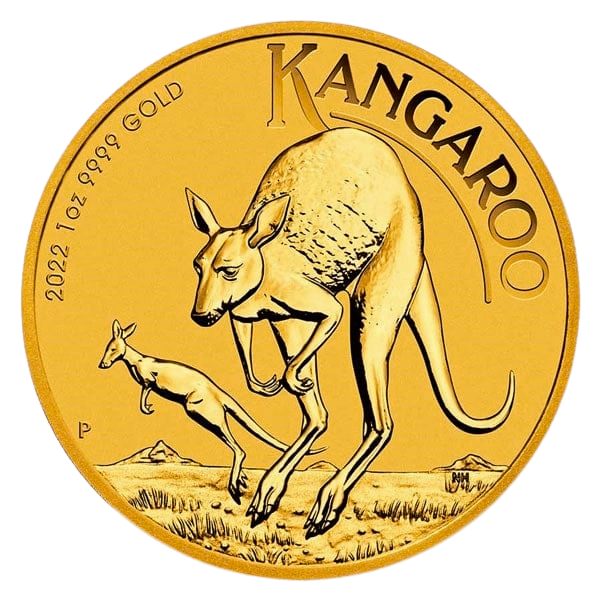 Australian Gold Kangaroo reverse showing kangaroo design